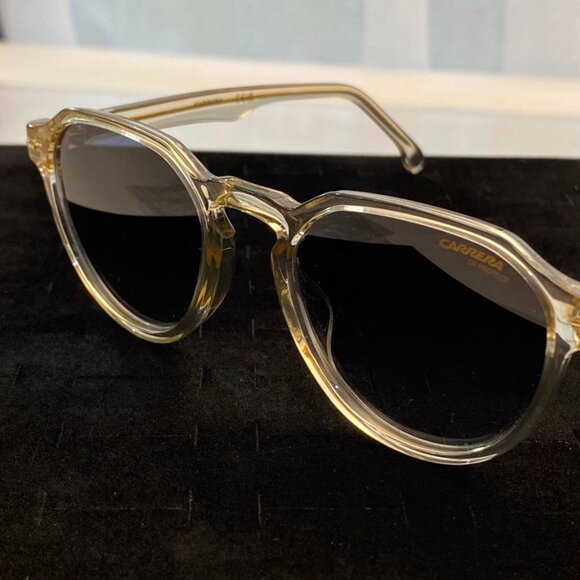 Carrera 314/S Round Sunglasses Clear Frame Blue Gradient Lens main image 16